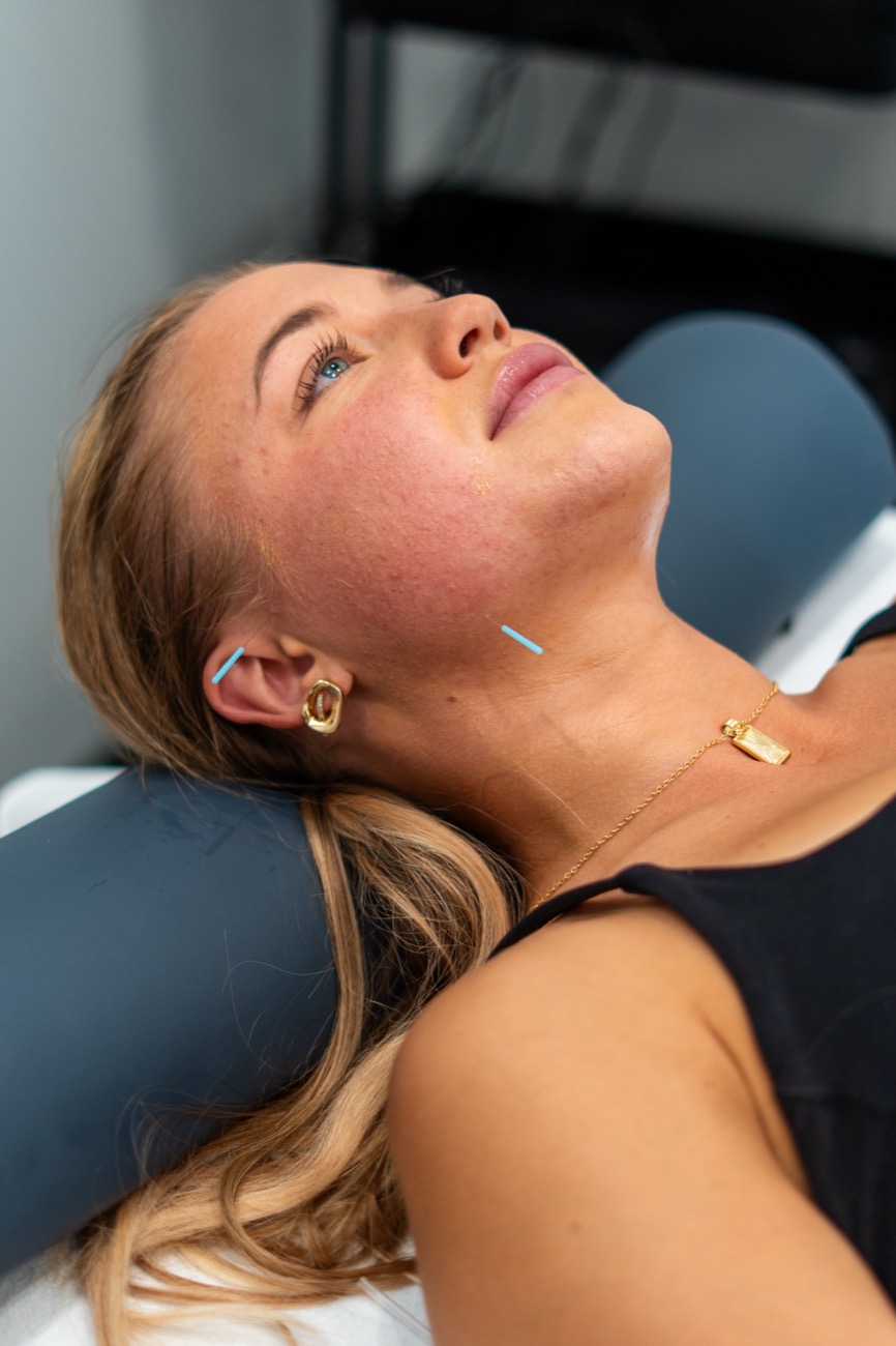 A client relaxed after treatment